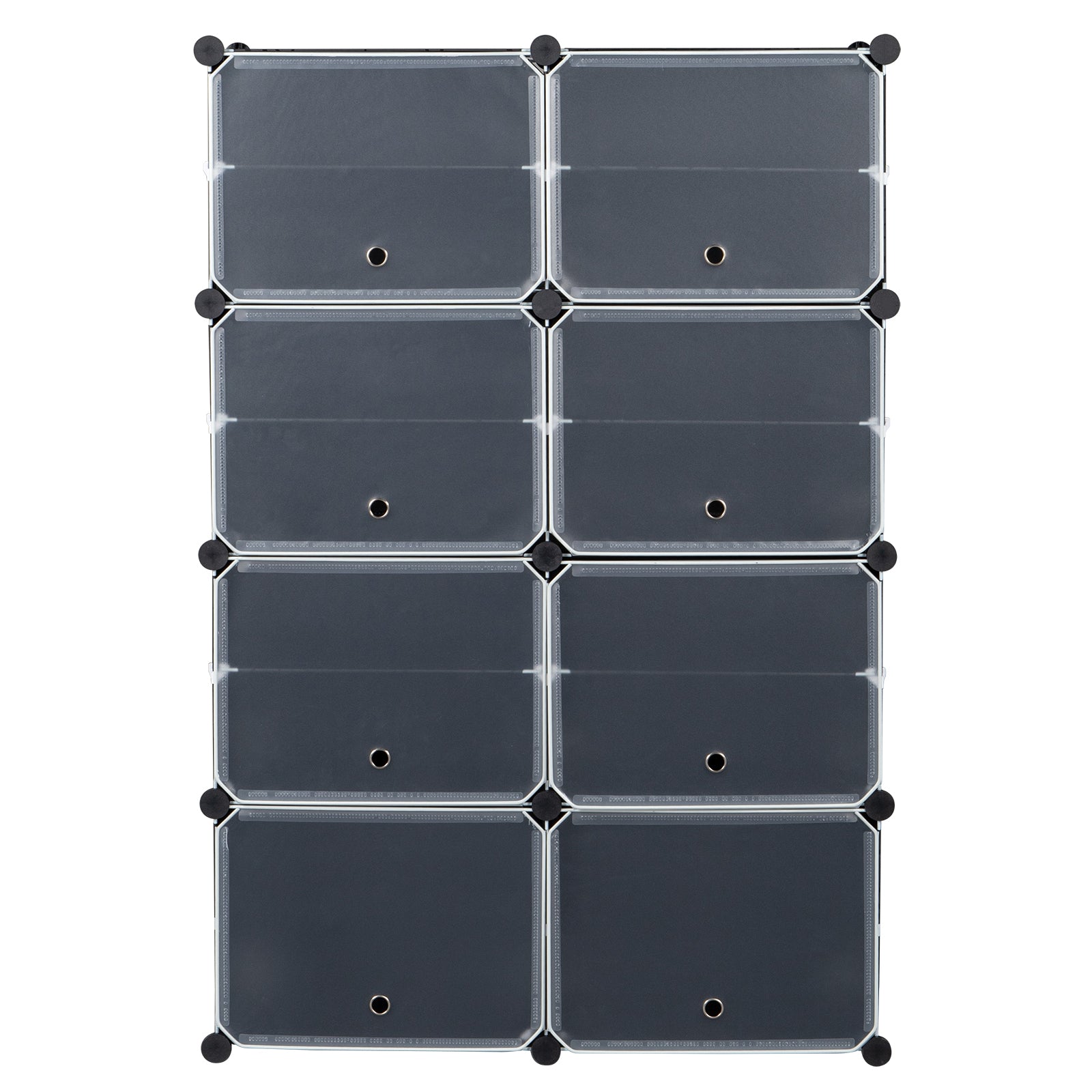 HAOYYE 7-Tier Portable Shoe Rack Organizer, 14 Grid Expandable Storage Cabinet Stand, Sturdy Design For Heels, Boots, Slippers, Durable And Space-Saving Modern Organizer For Entryways, Closets, Or Bedrooms, Easy Assembly, Black