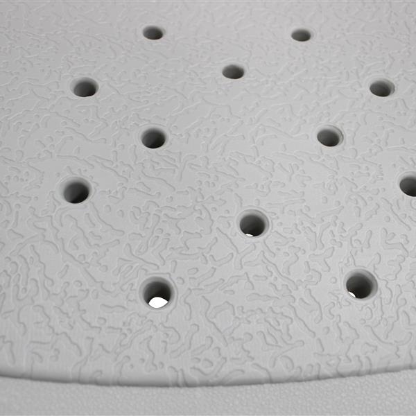 HAOYYE 1.35MM Gray Bath Chair with Simple Design Comfortable Water-Resistant Shower Seat Lightweight Non-Slip Bathroom Stool with Backrest for Home Spa and Elderly Support Easy to Clean and Assemble