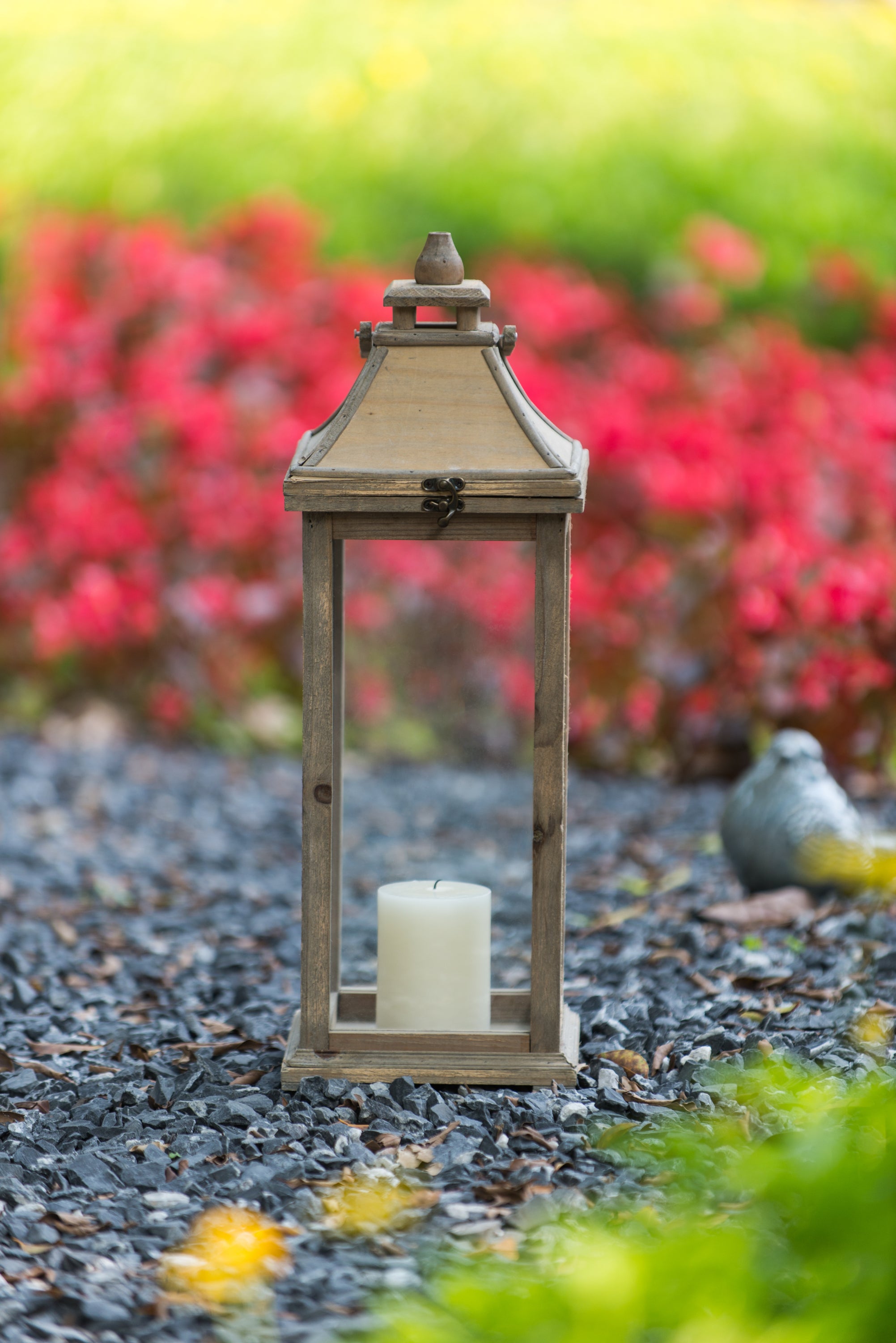 HAOYYE Wooden Candle Lantern Decorative, Hurricane Lantern Holder Decor for Indoor Outdoor, Home Garden Wedding Sturdy Space-Saving Heavy Duty Modern Design Adults Dorm Room Easy Assembly