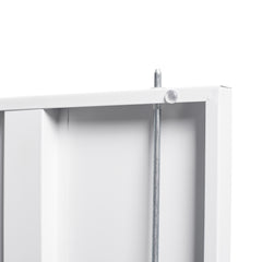 HAOYYE Metal Storage Cabinet with Locking Doors and Adjustable Shelves, Folding Filing Storage Locker Cabinet for Home Office, School, Garage, Durable and Space-Saving White Storage Solution