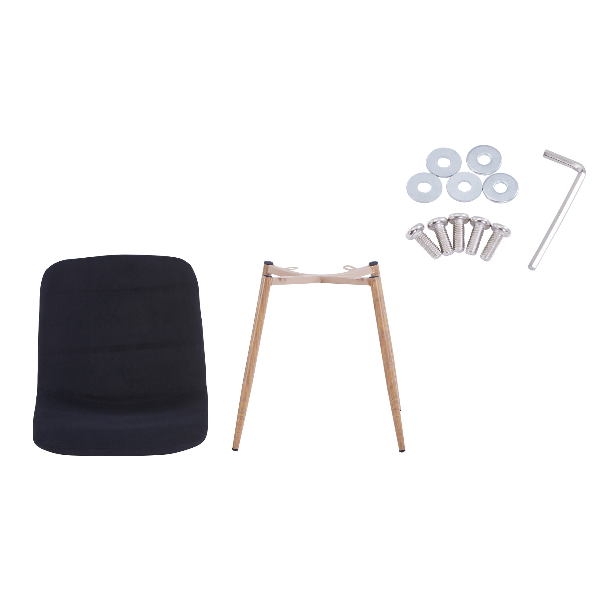 HAOYYE Modern Dining Chair Set of 4, Versatile and Stylish Design for Restaurants, Cafes, Offices, and Living Rooms, Durable and Space-Saving, Easy to Assemble